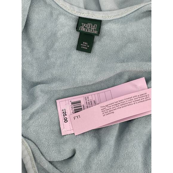 NWT Wild Fable Blue Sleeveless Tiered Mini Dress Women's Size XXL - Picture 5 of 5